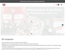 Tablet Screenshot of kgautoparts.com